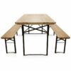 Table brasserie 180x80 avec bancs Table brasserie 180x80 avec bancs