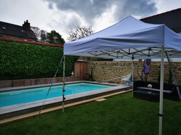 Tente 6x12m assemblage de 3 tentes 6x4m