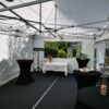 Tente 6x12m assemblage de 3 tentes 6x4m