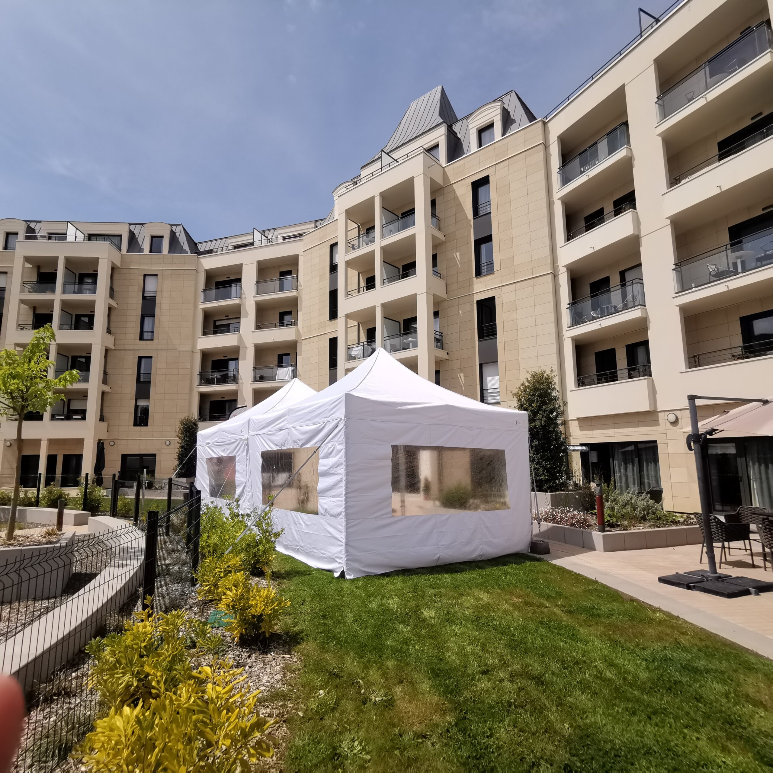 Tente 6x12m assemblage de 3 tentes 6x4m – Image 8