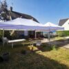 Tente 6x12m assemblage de 3 tentes 6x4m