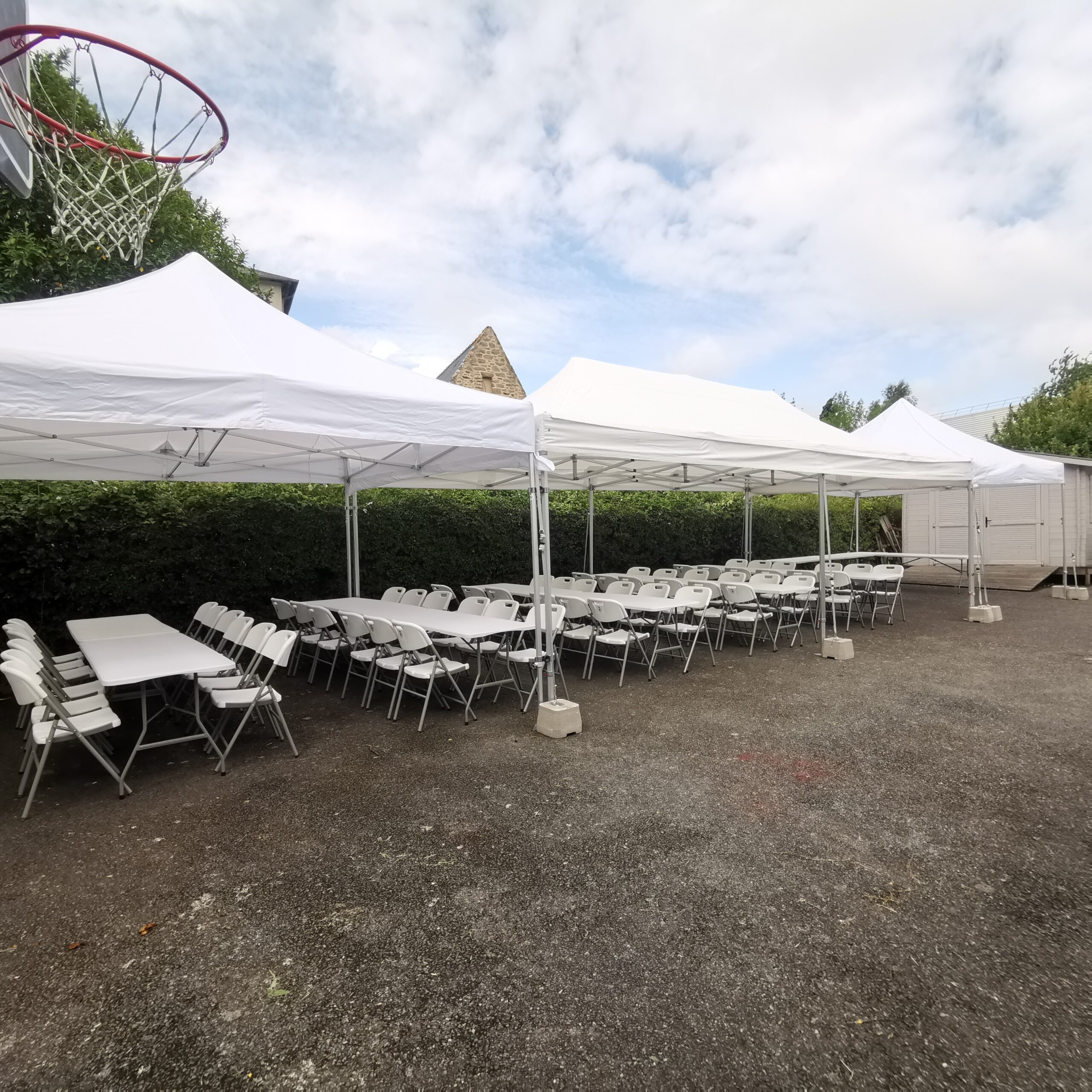 Tente 6x12m assemblage de 3 tentes 6x4m – Image 13