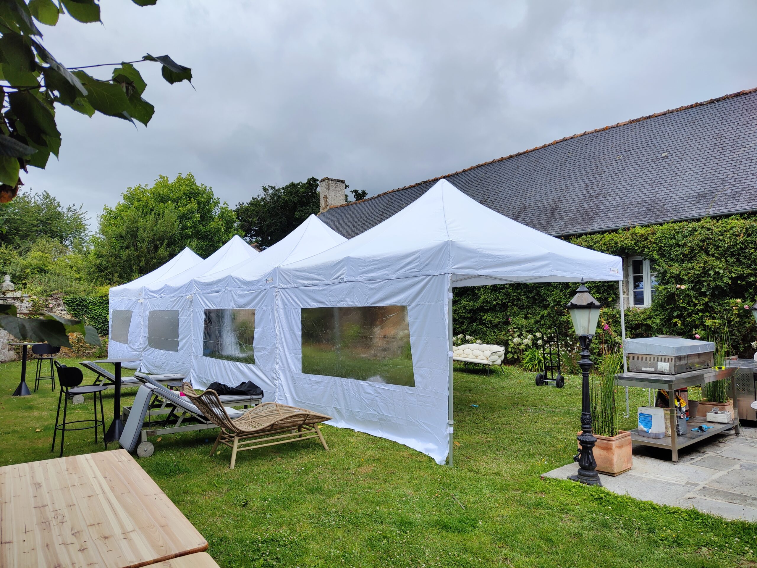 Tente 6x12m assemblage de 3 tentes 6x4m – Image 14