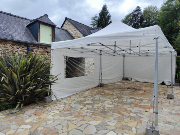 Tente 6x12m assemblage de 3 tentes 6x4m