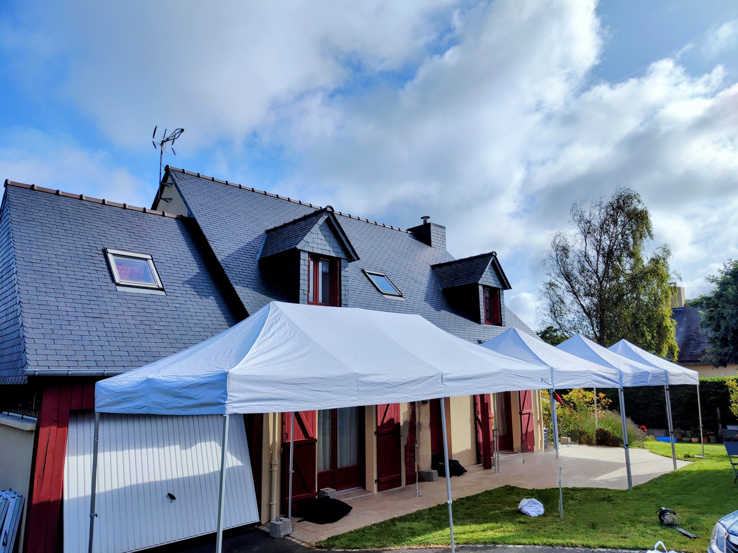 Tente 6x12m assemblage de 3 tentes 6x4m – Image 17