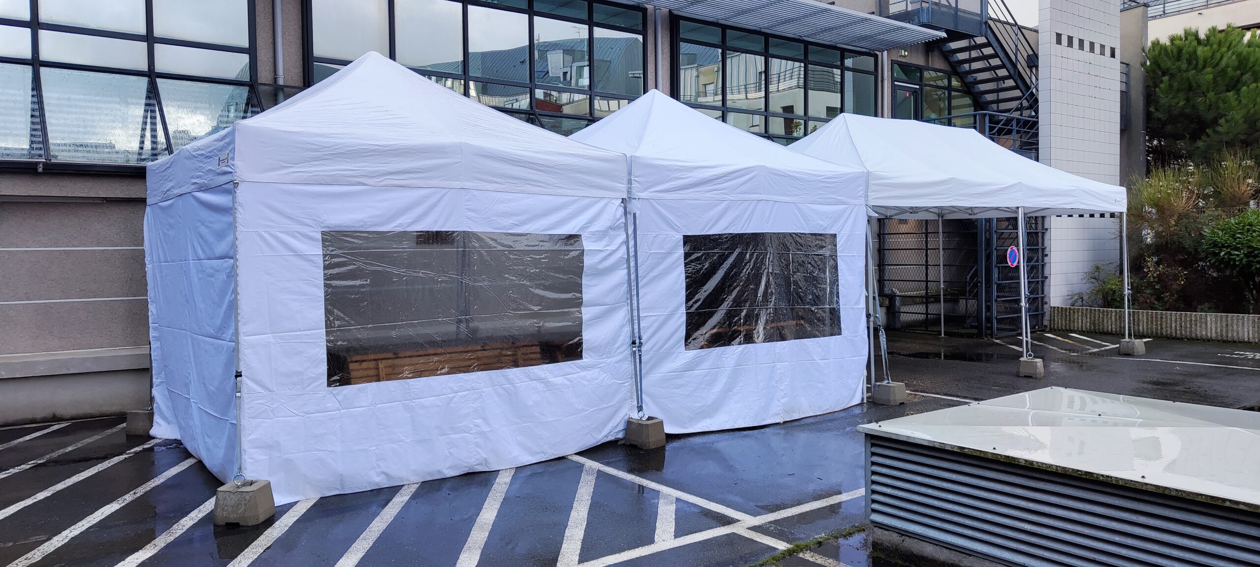 Tente 6x12m assemblage de 3 tentes 6x4m – Image 18