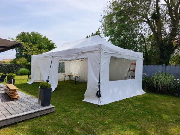 Tente 6x12m assemblage de 3 tentes 6x4m