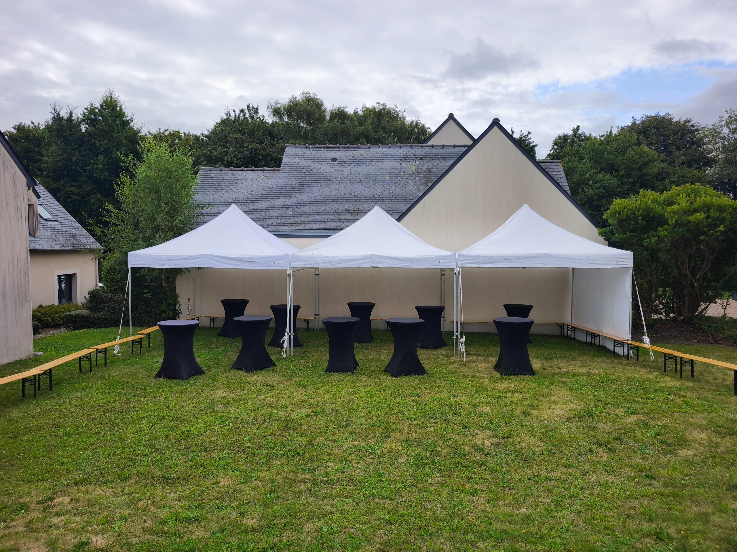 Tente 6x12m assemblage de 3 tentes 6x4m – Image 26