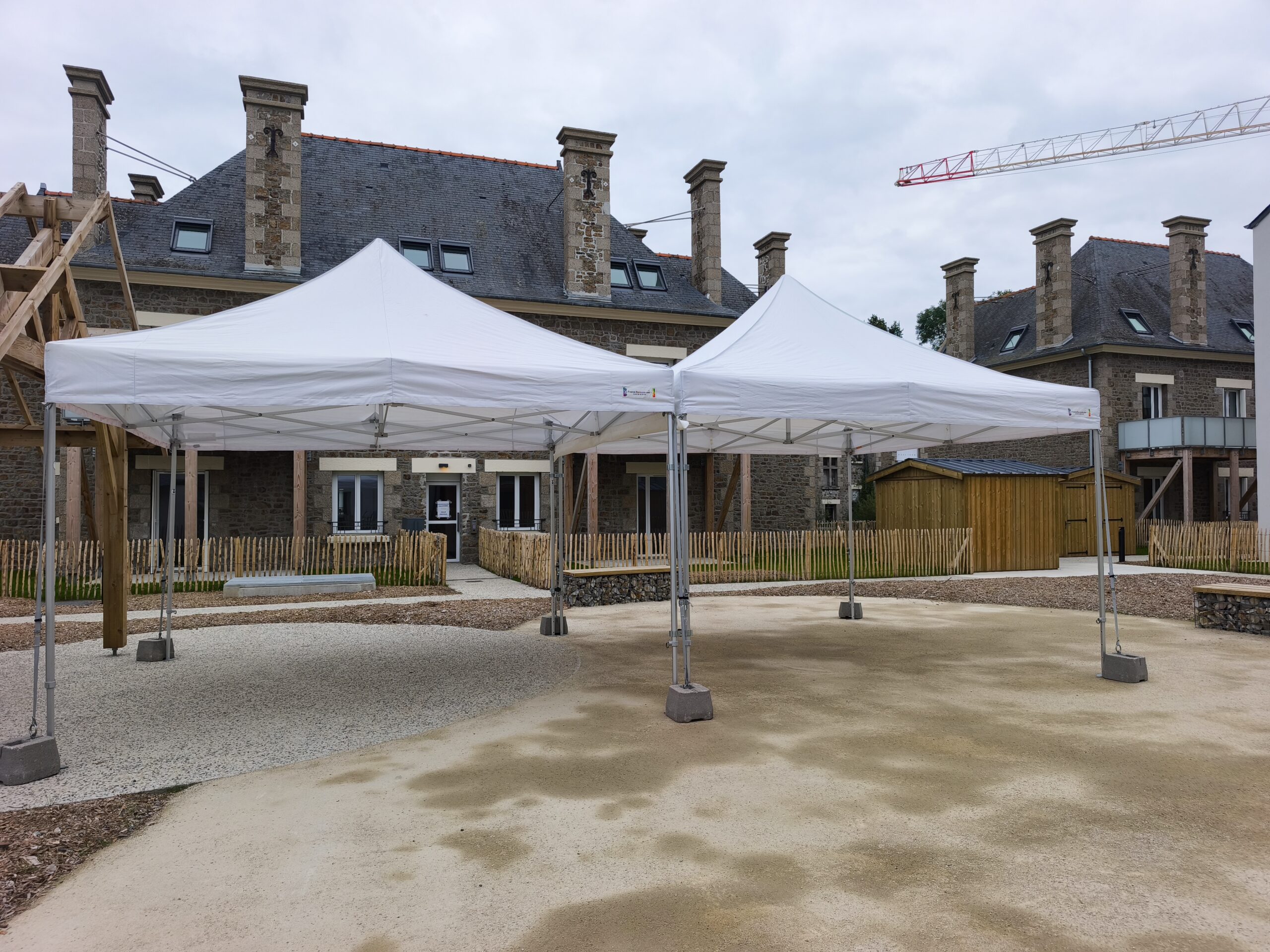 Tente 6x12m assemblage de 3 tentes 6x4m – Image 29