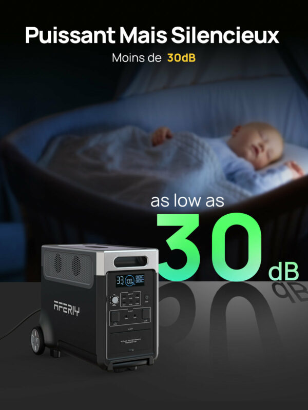 Station D'énergie Portable d'une Capacité de 3840Wh avec panneau solaire 400w en option