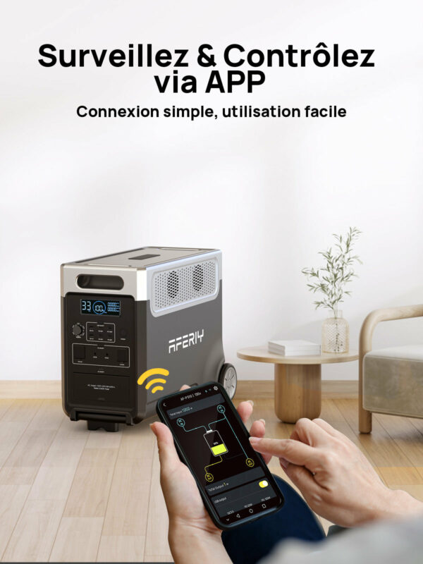 Station D'énergie Portable d'une Capacité de 3840Wh avec panneau solaire 400w en option