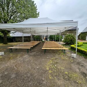 Chapiteau 6x8 m – Formule économique (Montage et démontage par vos soins)